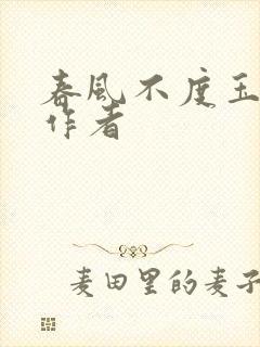 春风不度玉门关作者