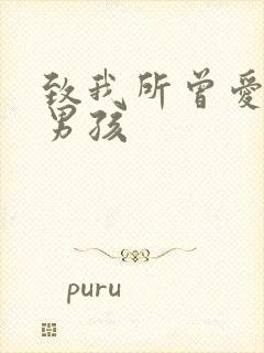 致我所曾爱过的男孩