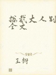 总裁大人别太坏全文