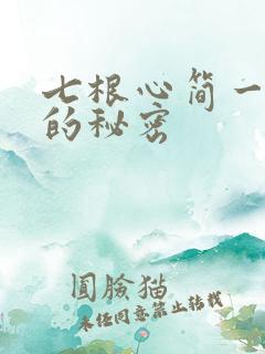 七根心简一万三的秘密