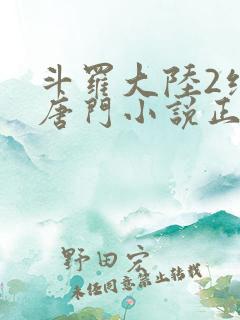 斗罗大陆2绝世唐门小说正版