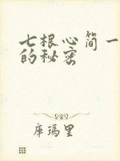 七根心简一万三的秘密