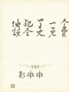 他犯了一个错小说全文免费阅读