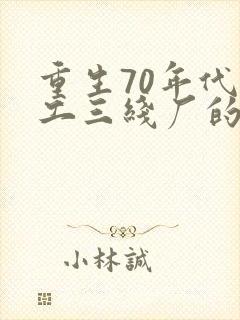 重生70年代军工三线厂的小说