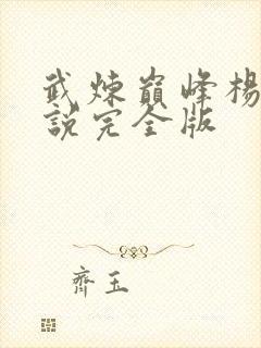 武炼巅峰杨开小说完全版