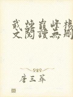 武炼巅峰杨开全文阅读无删减