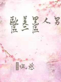 欧美黑人另类一区二区