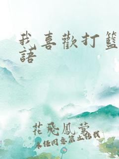 我喜欢打篮球英语