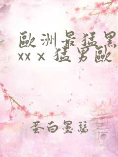 欧洲最猛黑人xxxⅹ猛男欧