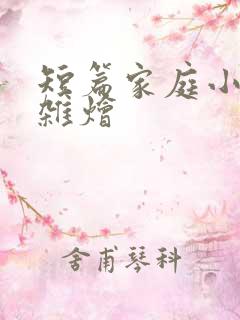 短篇家庭小说大杂烩