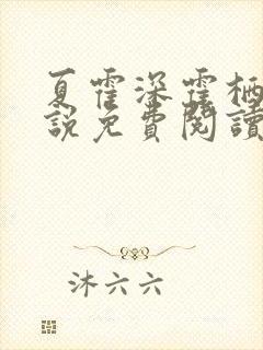 夏霍深霍栖野小说免费阅读