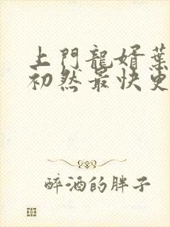 上门龙婿叶辰萧初然最快更新