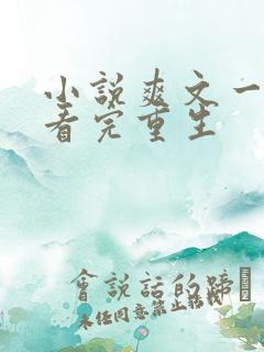 小说爽文一口气看完重生