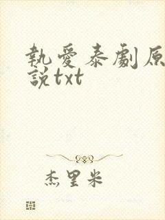 执爱泰剧原著小说txt