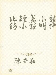 比短篇小说还短的小说叫什么