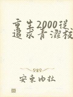 重生2000从追求青涩校花同桌最新