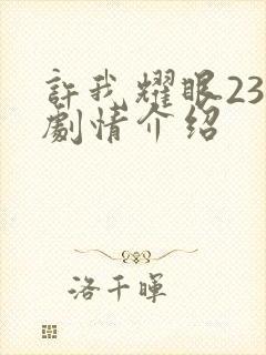 许我耀眼23集剧情介绍