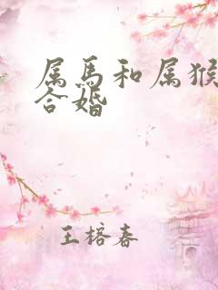 属马和属猴合不合婚