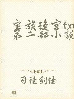家族后宫txt第二部小说免费阅读