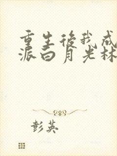 重生后我成了反派白月光林雾谢厌淮