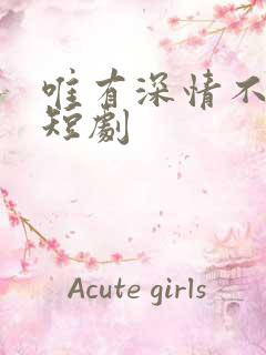 唯有深情不可负短剧