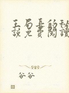 王局长的秘密小说免费阅读无弹窗