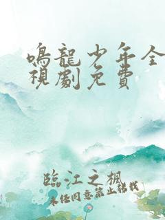 鸣龙少年全集电视剧免费