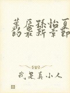 叶辰孙怡夏若雪的最新章节