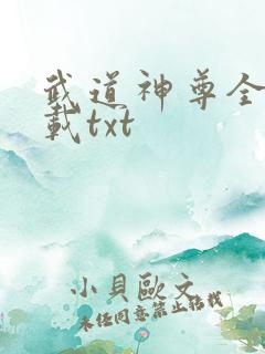 武道神尊全本下载txt