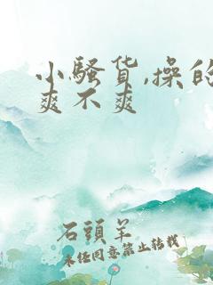 小骚货,操的你爽不爽