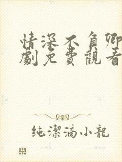 情深不负卿心短剧免费观看全集高清