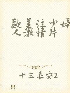 欧美注少妇与黑人激情片