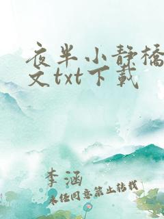 夜半小静桥1全文txt下载