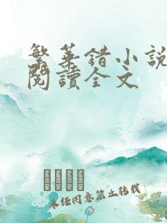 繁华错小说免费阅读全文