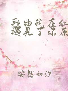 歌曲我在红尘中遇见了你原唱