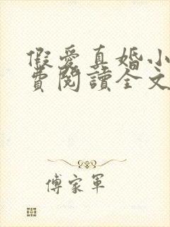 假爱真婚小说免费阅读全文