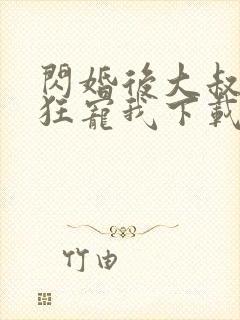 闪婚后大叔每天狂宠我下载txt