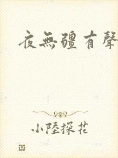 夜无疆有声小说