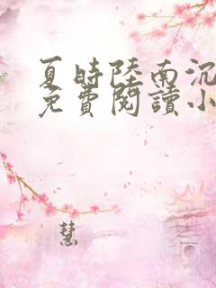 夏时陆南沉全文免费阅读小说无弹窗