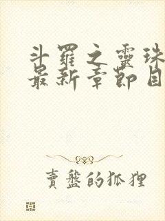 斗罗之灵珠神剑最新章节目录