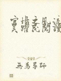 官场之风流医少吴跃民阅读全文