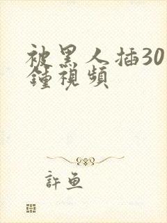 被黑人插30分钟视频