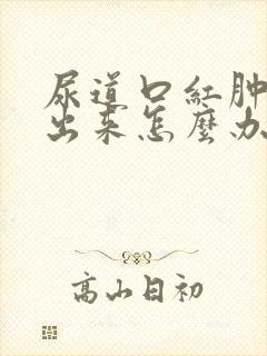 尿道口红肿尿不出来怎么办