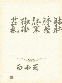 花椒肚脐贴祛湿气排寒瘦肚子