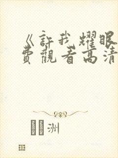 《许我耀眼》免费观看高清全集