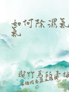 如何除湿气和寒气