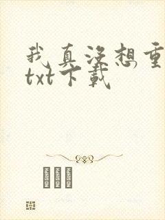 我真没想重生啊txt下载