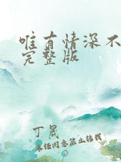 唯有情深不可负完整版