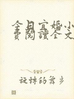 今日宜婚小说免费阅读全文