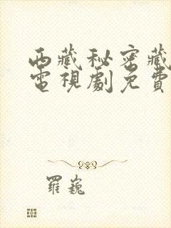 西藏秘密藏语版电视剧免费观看